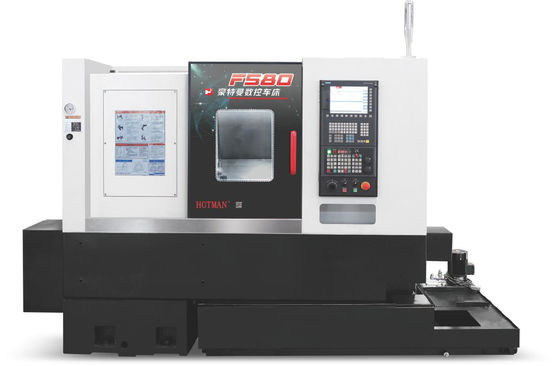 Mesin mesin bubut CNC untuk pemotongan berat dengan kursi ekor servo yang dapat diprogram dan spindle bermotor