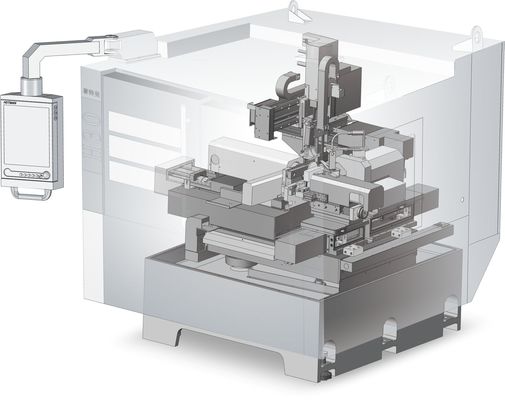 Hotman Empat sumbu Segmen Langkah Down Grinding Machine Precision Grinding Machine