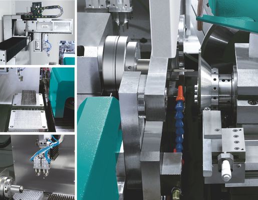 Step Down Cnc Tool Grinding Machine Pemuatan dan Pengungkapan Otomatis