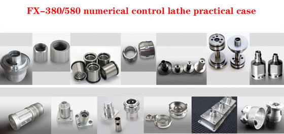 Precision CNC Lathe F580 berat pemotongan dan servo programmable Tailseat spindle bermotor