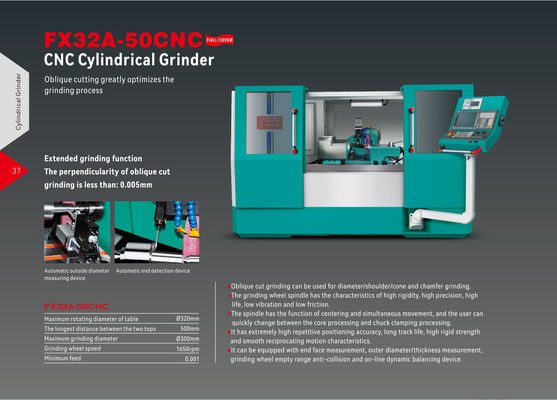 Precision Cylindrical Grinding Machine dengan Diameter Roda Grinding 200mm dan Konsumsi Daya 2,2KW